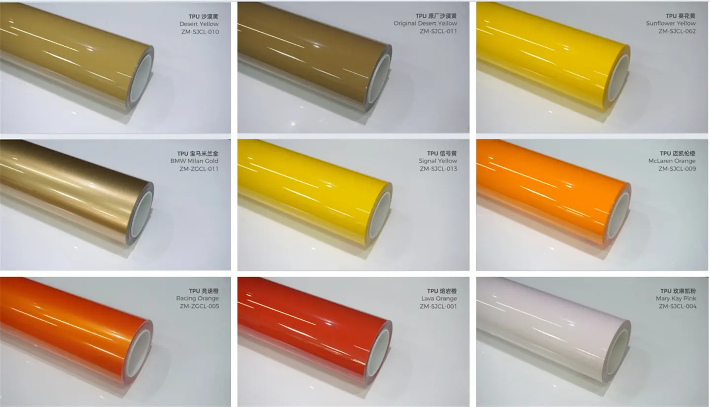 YW FILM 300+ Colors TPU Color PPF Paint Protection Film for Car (2)