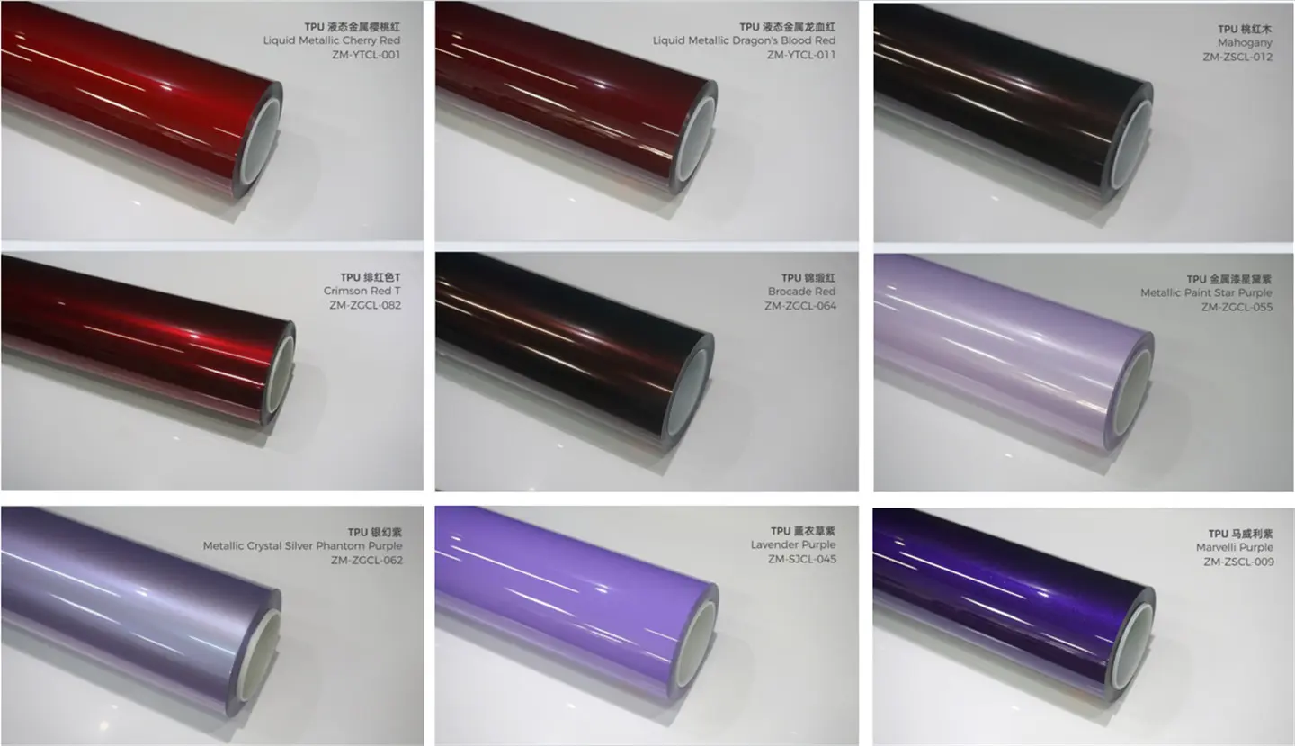 YW FILM 300+ Colors TPU Color PPF Paint Protection Film for Car (3)